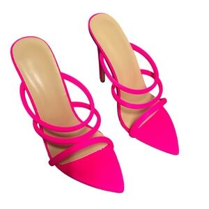 miQue Hot Pink Heels 6